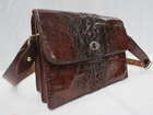 A horned crocodile skin Shoulder Bag-Sold