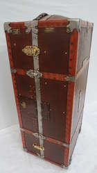 A fine antique wardrobe Travel Trunk-Auction Lot
