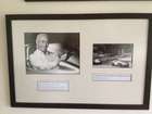 Fangio, Hill Framed Photographs-Sold