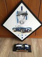 Carroll Shelby signed print.-Auction Lot