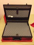  Ferrari Formula Black Leather Briefcase by Must de Cartier-Sold