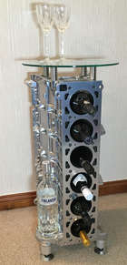  Jaguar Straight-Six Engine Wine Rack.-Sold