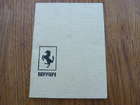 Ferrari World Wide Assistance Handbook.-Sold