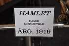 1919 Hamlet.  Early Danish Motorcycle.-Auction Lot