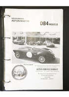Aston Martin DB4 & DB4 GT Parts Manual, Workshop Manual, Ast-Sold