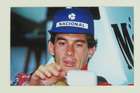 Ayrton Senna autograph in photographic montage-Sold