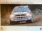 2x Lancia Delta HF Integrale rally car posters -Sold