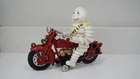 Mr Bibendum Michelin figurine on motorcycle-Auction Lot