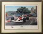 A pair of Aryton Senna limited edition prints-Sold