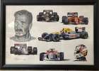 A pair of Nigel Mansell prints-Auction Lot