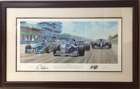 A pair of Nigel Mansell prints-Auction Lot