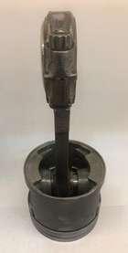 A piston clock desk piece formed from a Land Rover V8 piston-Sold
