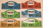 12 Original Metal  Rallye Monte-Carlo Press Plates -Sold
