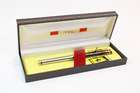 1980s Ferrari Formula Cartier Silver Fountain Pen Set-Sold