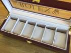 A Superb Rolex Six-Watch Display Case in Cherry Wood-Sold