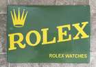 A Superb and Very Rare Original Tinplate Enamelled Rolex Adv-Sold