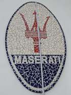 Maserati Mosaic Sign-Sold