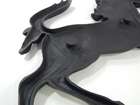 Large Aluminum Cavallino Prancing Horse Sign (Black)-Sold