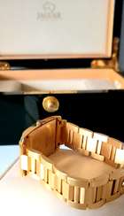 Jaguar Swiss Made; Gents 18ct Yellow Gold Wristwatch-Sold