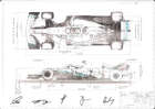 Charity Lot: Hand-Signed Mercedes-AMG Petronas F1 Technical -Sold