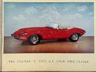 Charity Lot: 1961 Jaguar E-Type ringbound signed brochure-Sold