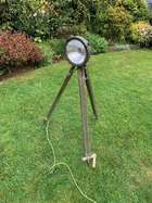 Chieftain Tank Headlight on a WWII Tripod-Sold