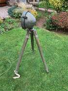 Chieftain Tank Headlight on a WWII Tripod-Sold