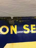 A rare American enamelled metal 'Autolube Station Service' a-Sold