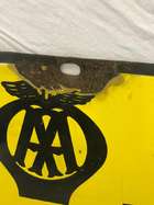 An original AA 'Brands Hatch Competitors Entrance' enamelled-Sold