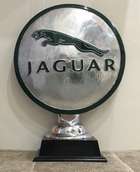 A Jaguar-Themed Cast Aluminium Trophy-Type Roundel-Sold