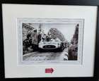 Stirling Moss Signed 1955 Mille Miglia Framed Photo-Sold