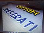 Original Substantial Maserati Dealership Illuminated Sign-Auction Lot