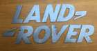 A font-correct 'Land Rover' sign in lazered-steel cut-outs-Auction Lot
