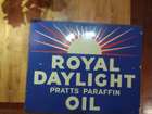 Pratts 'Royal Daylight Paraffin Oil' Enamelled Sign-Sold