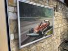 Dion Pears original of Niki Lauda in the Ferrari 312-Sold