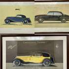 Four Framed and Glazed Carrozzeria Touring Design Studies  -Auction Lot