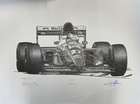 Limited Edition Signed Print Depicting Jean Alesi's Ferrari -Sold