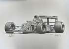 Nigel Mansell's Ferrari 641 Signed Limited Edition Print-Sold
