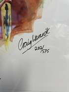 Jean Alesi Framed and Signed Collage Print by Craig Warwick-Auction Lot