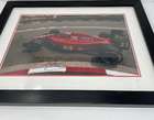 Nigel Mansell Ferrari Framed Signed Print-Sold