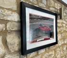 Nigel Mansell Ferrari Framed Signed Print-Sold