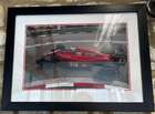 Nigel Mansell Ferrari Framed Signed Print-Sold