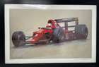 Signed Framed Print of Nigel Mansell in the Ferrari 614B -Sold