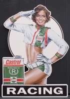 'Castrol Girl' by Tony Upson-Sold