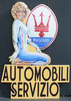 'Automobili Servizio'. A Tony Upson original -Sold