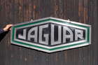 Cold Cast Aluminium Jaguar D-Type Sign-Sold