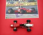 Chris Amon Diorama with 1/43rd 1967 F312-Sold
