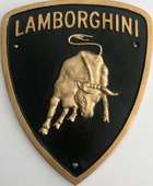 Lamborghini-Style Shield Wall Sign-Sold