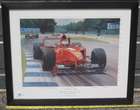 A Pair of Graham Turner Limited Edition Framed Ferrari Print-Sold