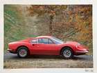 Lovely Selection of 16 Classic Genuine Ferrari Prints-Sold
